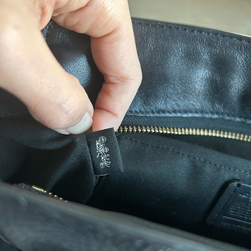 Coach Black Leather Satchel - Picture 10 of 10